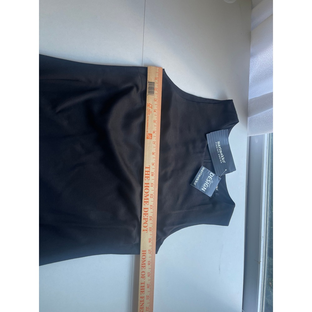 Marimekko Tamson 1 Black Shift Dress Samu-Jussi Koski Sleeveless Viscose Size 36 - Picture 6 of 8